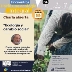 Lee más sobre el artículo Charla «Ecología y cambio social»